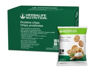 Herbalife Proteïne chips Sour Cream & Onion (10 zakjes)