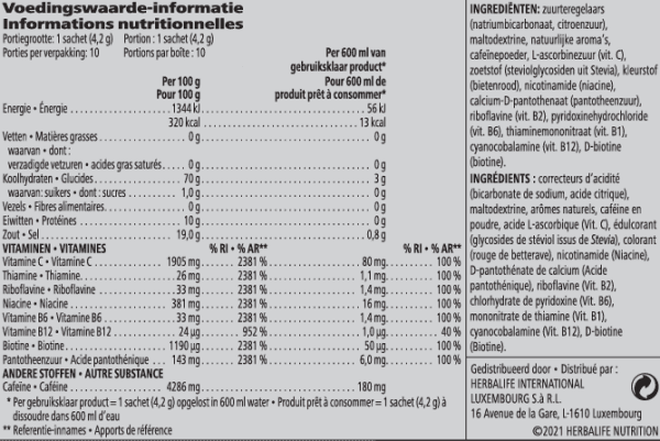 LiftOff Max Grapefruit smaak 10 zakjes van 4,2 gr - Afbeelding 2