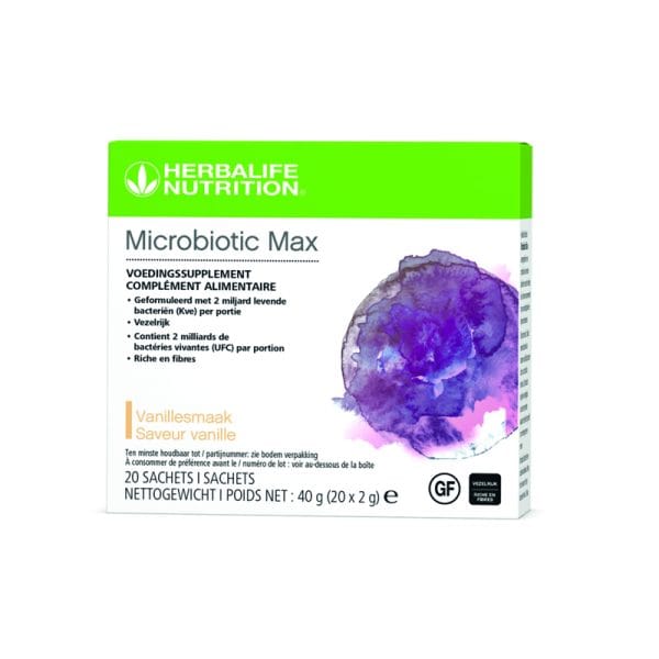 Microbiotic Max vanille 20 zakjes van 2 gr