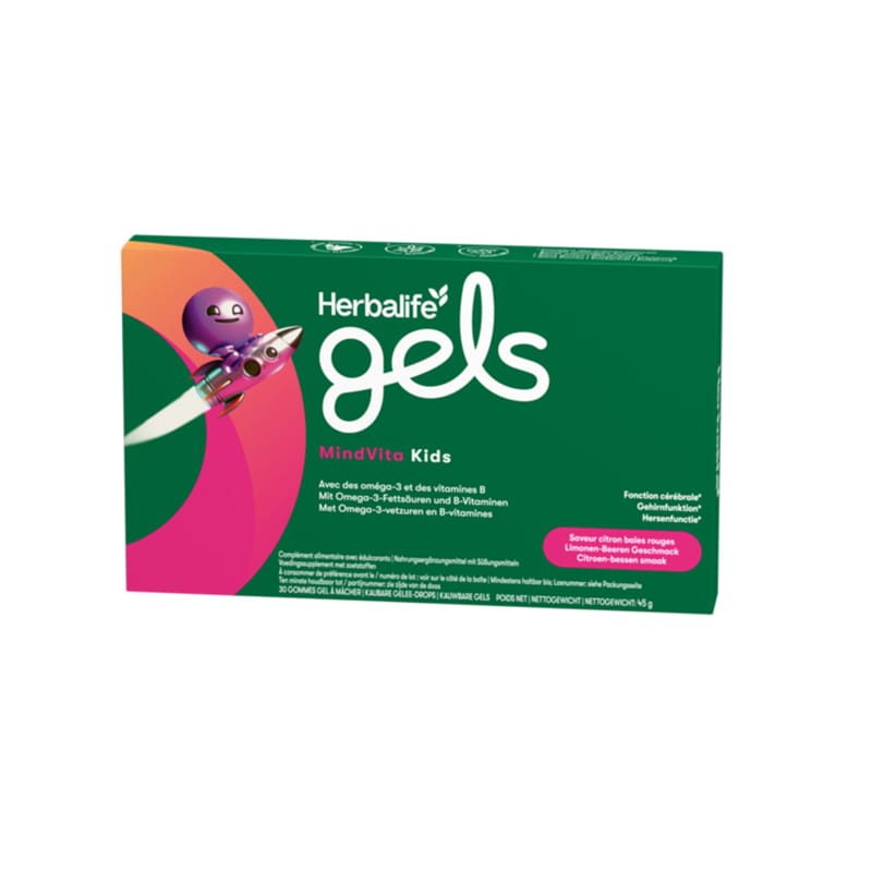 Herbalife Gels MindVita Kids Citroen-Bessen 30 kauwbare gels