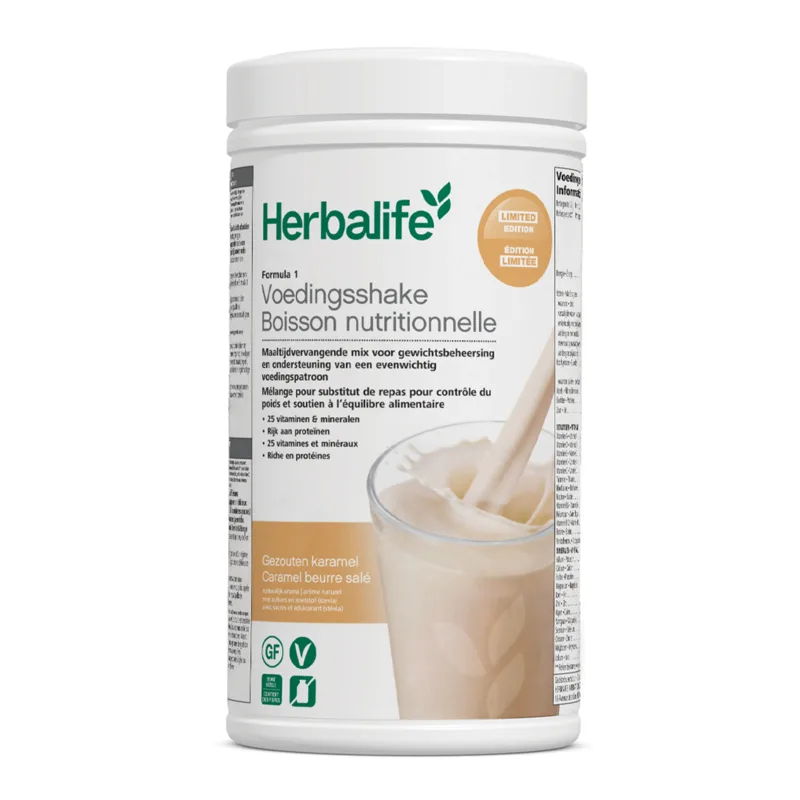 Herbalife F1 Gezouten Caramel Shake 550 gr- NIEUW !