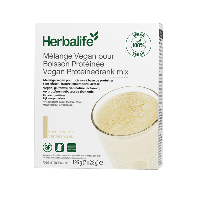 Vegan proteïnedrank mix Vanille 7 zakjes - elk 28g