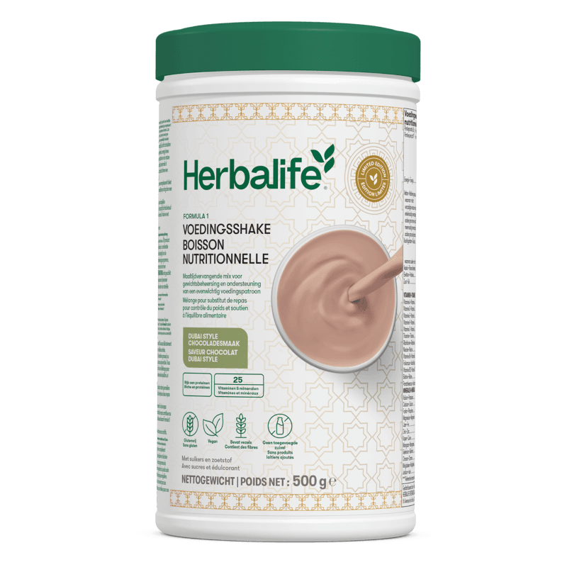 Formula 1 Voedingsshake Dubai style chocoladesmaak 500 g NIEUW !